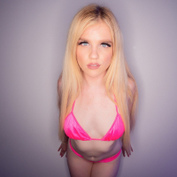 Hot blondie Nikki Sweet in tiny pink bikini sucks and fucks like crazy