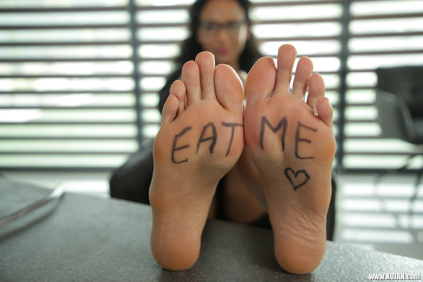 Cute though wild girl Romy Indy serves a dick with her feet and pussy - Photo #690686
