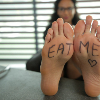 Cute though wild girl Romy Indy serves a dick with her feet and pussy