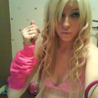 Pictures of a gorgeous blonde alternative gf taking pics of herself