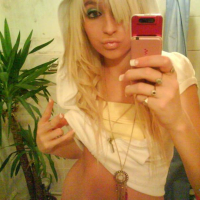 Pictures of a gorgeous blonde alternative gf taking pics of herself
