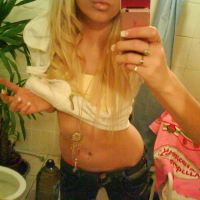 Pictures of a gorgeous blonde alternative gf taking pics of herself