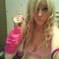 Pictures of a gorgeous blonde alternative gf taking pics of herself