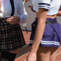Naughty cosplay bitches Mila Monet and Bess Breast sharing a big dick