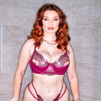 Seductive redhead Annabel Redd spreads hairy beaver for huge black sausage