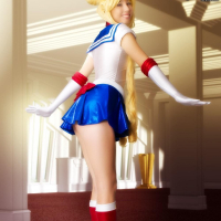 Cosplay girl Stacy is fighting evil by moonlight