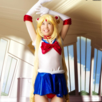 Cosplay girl Stacy is fighting evil by moonlight