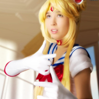 Cosplay girl Stacy is fighting evil by moonlight