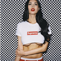 Foxy bitch Tera Patrick posing and getting Wet