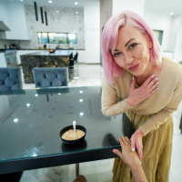 Pink haired MILF Adira Allure craves for her stepsons big cock