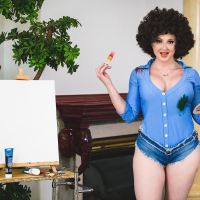 Leya Falcon shares black cock with Krystal Davis in roleplay scene