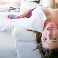Naughty bitch Sadie Holmes getting tied up and shagged hard