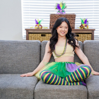 Tiny asian vixen Lulu Chu bends over for some intense banging
