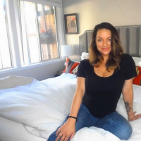 Curvy brunette Monica Mendez exposes her curves
