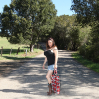 Monica Mendez flashing her huge Melons on a Farm