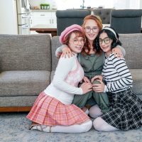 Hot babes Ava Sinclaire Alice Marie and Stevie Moon share same big rod