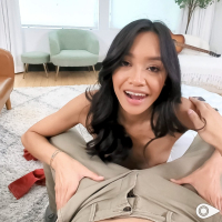 Kinky asian doll Jade Kimiko bends over for deep shagging