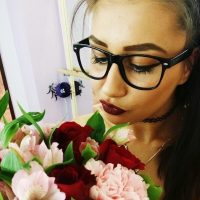 Good looking girl Anastasia Lipov teasing with her sexy curves