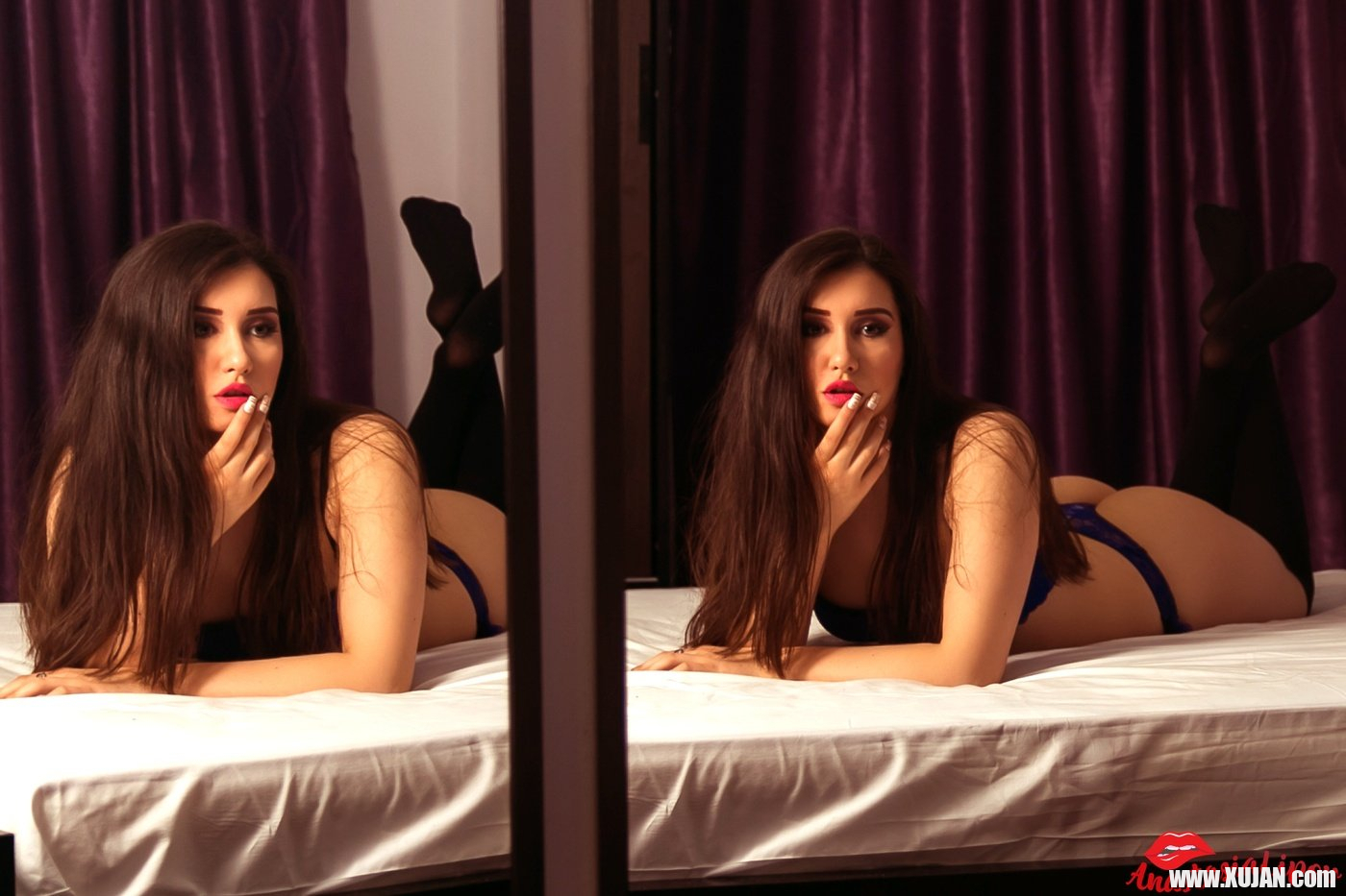 Gorgeous Anastasia Lipov showing her nice ass in the bedroom - Photo #725822