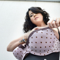 Rachel Aldana fondles her lovely soft Giant Boobs