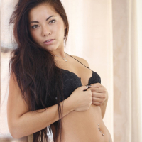 Gorgeous brunette babe Morgan Lee spreads wide for a big schlong
