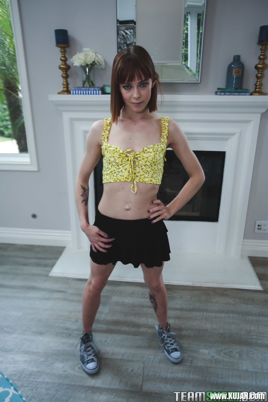 Stunning redhead babe Alexa Nova contends with two big cocks at once - Photo #751351
