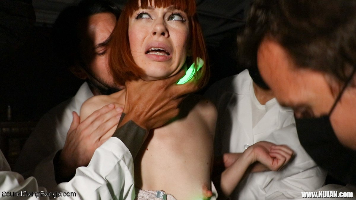 Redhead Alexa Nova bound and double penetrated - Photo #751607