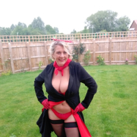 Busty Camilla Creampie showing off her red undies