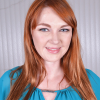 Redheaded babe Marie McCray fondling nice tits while spreading hairy pussy