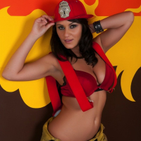 Hot Porn Star Charley Chase is a hot Firefighter
