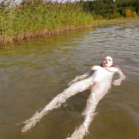 Casey Deluxe takes a swim and wears some seductive clothing