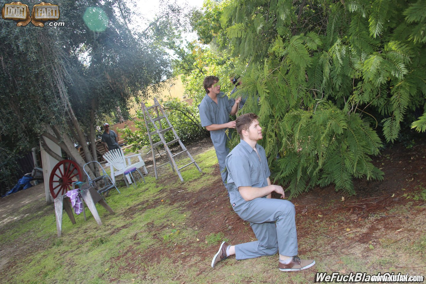 Black Girl Ashley Pink gets gangbanged outdoors - Photo #767687