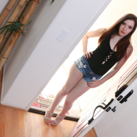 Cock hungry brunette teen Ember Stone gets plugged with a big schlong