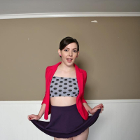 Skinny Girl Ember Stone exposes her Hairy Pussy
