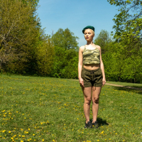 Blonde bitch Lika Star takes hardcore military fucking lessons
