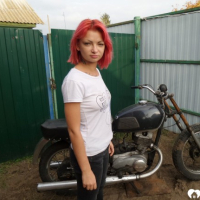 Redhead babe really likes my new bike