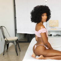 Gorgeous ebony Olivia Jayy enjoys getting banged by a big white cock