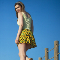 Naughty brunette chick Stella Cox revealing her naked curves