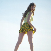 Naughty brunette chick Stella Cox revealing her naked curves