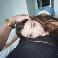 Brunette cutie Honey Hayes gives head on a big throbbing dick