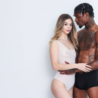 Kinky Molly Little gets her mouth and pussy pounded by Damion Dayski
