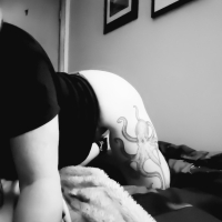 Tattooed Hippie Chick Ready For Playtime