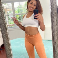 Fit young babe Kira Perez shows off her hot naked curves