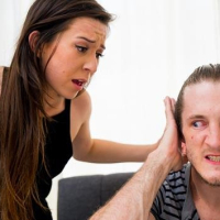 Hot Ariel Grace gets punished by a large Meat Pole