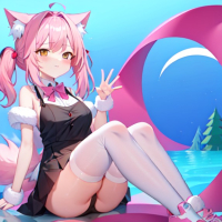 Pink wolf
