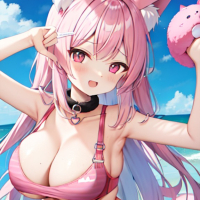 Pink wolf