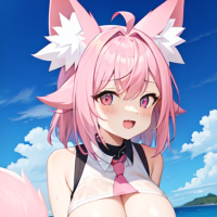 Pink wolf