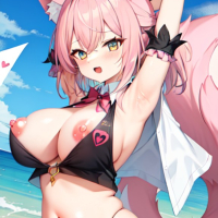 Pink wolf