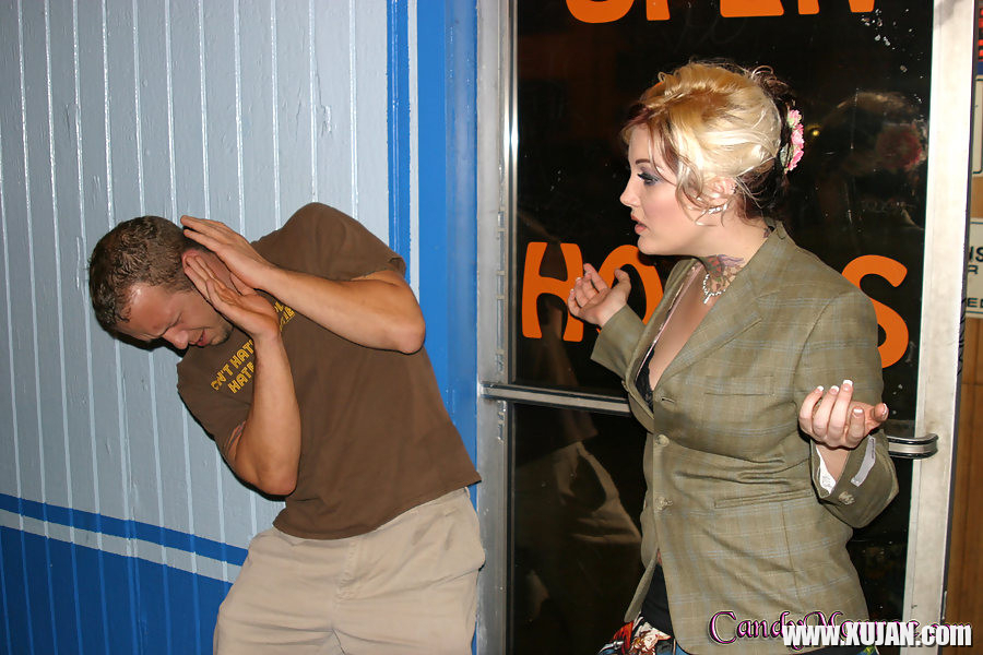 Candy Monroe smoking a big black cock while cuckold watching - Photo #833866