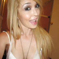 Lovely girlfriend Tiffany Fox prefers fingering her hard nipples